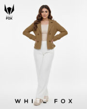 کت کوتاه زنانه کاکائویی